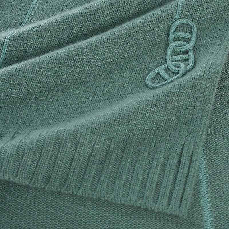 ニットマフラー 《マイヨン・トラセ》 - ホワイト | Hermès - エルメス